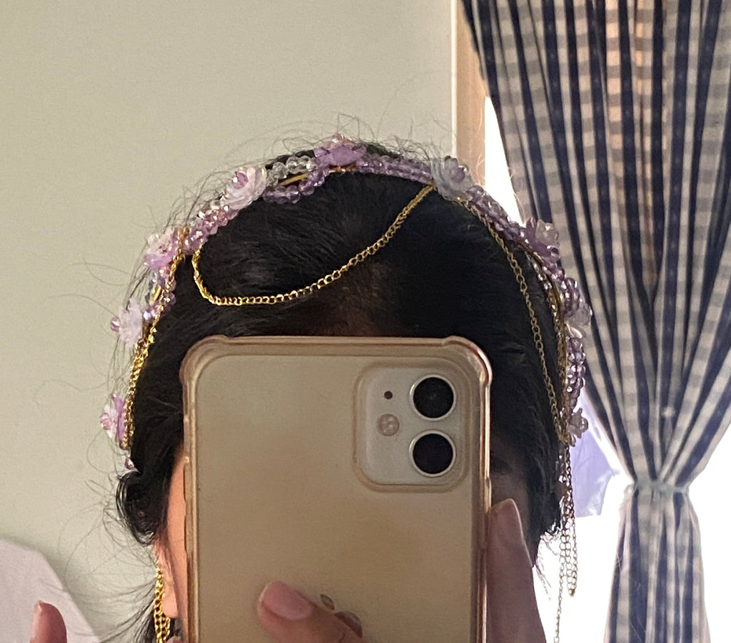 Lilac head band